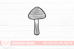 Mushroom Doodle Clipart Product Image 1