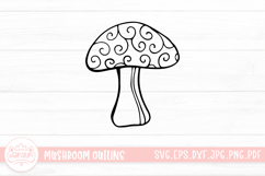 Mushroom Doodle Clipart Product Image 1