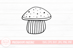 Mushroom Doodle Clipart Product Image 1