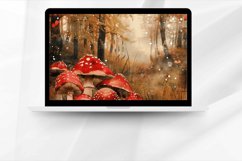 Mushroom Fantasy Forest Digital Paper Bundle Product Image 2