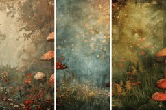 Mushroom Fantasy Forest Digital Paper Bundle Product Image 3