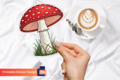 Mushroom Fly Agaric Sticker, Magic Mushroom Sticker Product Image 1