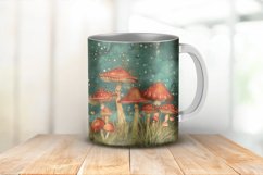 Mushroom Fantasy Forest Digital Paper Bundle Product Image 4