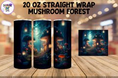 Fantasy Mushroom Fairy Forest Sublimation Tumbler Wrap Product Image 1