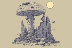 Mushroom growing in the ruins Product Image 1