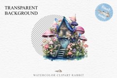 Mushroom Hut Fairy House Landscape Watercolor Clipart PNG Nursery  art Transparent Print for invitation t-shirt designs sublimation kids travel vacation watercolor Mushroom hut house png, landscape clipart, Fairy tale children sublimation clip art