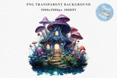 Mushroom Hut Fairy House Landscape Watercolor Clipart PNG Nursery  art Transparent Print for invitation t-shirt designs sublimation kids travel vacation watercolor Mushroom hut house png, landscape clipart, Fairy tale children sublimation clip art