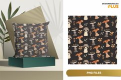 Mushroom Kawaii Cottagecore Seamless Pillow Sublimation Product Image 1
