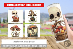 Tumbler Mushroom Mage Skeletons Product Image 1