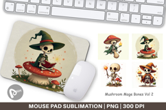 Mouse Pad Mushroom Mage Skeletons Product Image 1