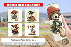 Tumbler Mushroom Mage Skeletons Product Image 1