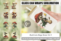 Glass Can Mushroom Mage Skeletons Product Image 1