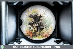 GorgeousMushroom Sketch Car Coaster design.