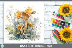 GorgeousMushroom Sketch Paper Backgrounds design.