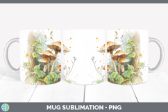 GorgeousMushroom Sketch Mug Wrap design.