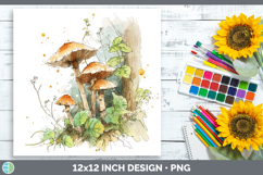 GorgeousMushroom Sketch Paper Backgrounds design.