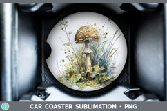 GorgeousMushroom Sketch Car Coaster design.