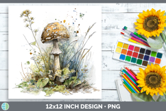 GorgeousMushroom Sketch Paper Backgrounds design.