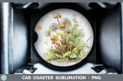 GorgeousMushroom Sketch Car Coaster design.