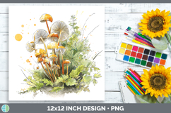 GorgeousMushroom Sketch Paper Backgrounds design.