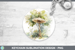 GorgeousMushroom Sketch Keychain design.