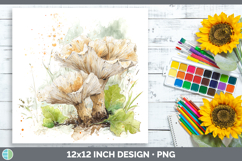 GorgeousMushroom Sketch Paper Backgrounds design.