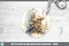 GorgeousMushroom Sketch Keychain design.