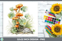 GorgeousMushroom Sketch Paper Backgrounds design.