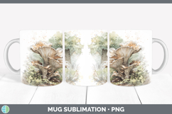 GorgeousMushroom Sketch Mug Wrap design.