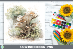 GorgeousMushroom Sketch Paper Backgrounds design.