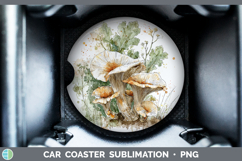 GorgeousMushroom Sketch Car Coaster design.