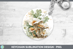 GorgeousMushroom Sketch Keychain design.