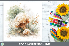 GorgeousMushroom Sketch Paper Backgrounds design.