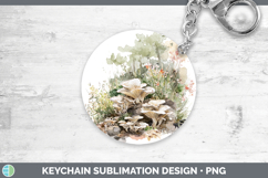GorgeousMushroom Sketch Keychain design.