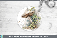 GorgeousMushroom Sketch Keychain design.