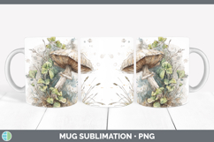 GorgeousMushroom Sketch Mug Wrap design.