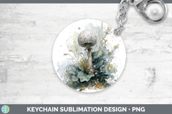 GorgeousMushroom Sketch Keychain design.