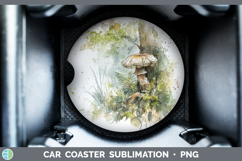 GorgeousMushroom Sketch Car Coaster design.
