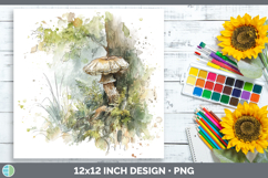 GorgeousMushroom Sketch Paper Backgrounds design.
