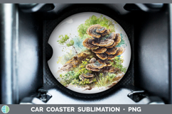 GorgeousMushroom Sketch Car Coaster design.