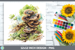 GorgeousMushroom Sketch Paper Backgrounds design.