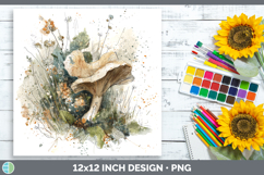 GorgeousMushroom Sketch Paper Backgrounds design.