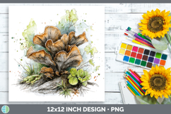 GorgeousMushroom Sketch Paper Backgrounds design.