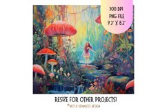 Mushroom Tumbler Wrap  Fairy Tumbler Sublimation