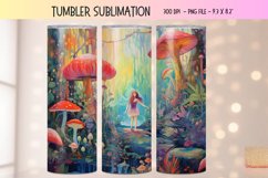 Mushroom Tumbler Wrap  Fairy Tumbler Sublimation