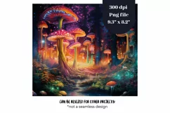 Mushroom Tumbler Wrap  Mystical Forest Tumbler Sublimation