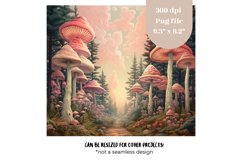 Mushroom Tumbler Wrap Vintage Forest Tumbler Sublimation