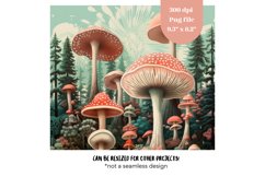 Mushroom Tumbler Wrap Vintage Forest Tumbler Sublimation