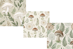  wedding, bliss, elegant, bridal, bouquet, sophisticated, rustic, romantic, floral, pattern ,mushroom wedding, bliss elegant, bridal bouquet, sophisticated rustic, romantic floral, morel amanita, fern baby breath, gold foil, seamless background, digital 