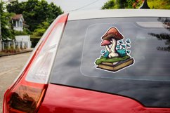 Mushroom With Book Sticker Clipart Bundle Product Image 3